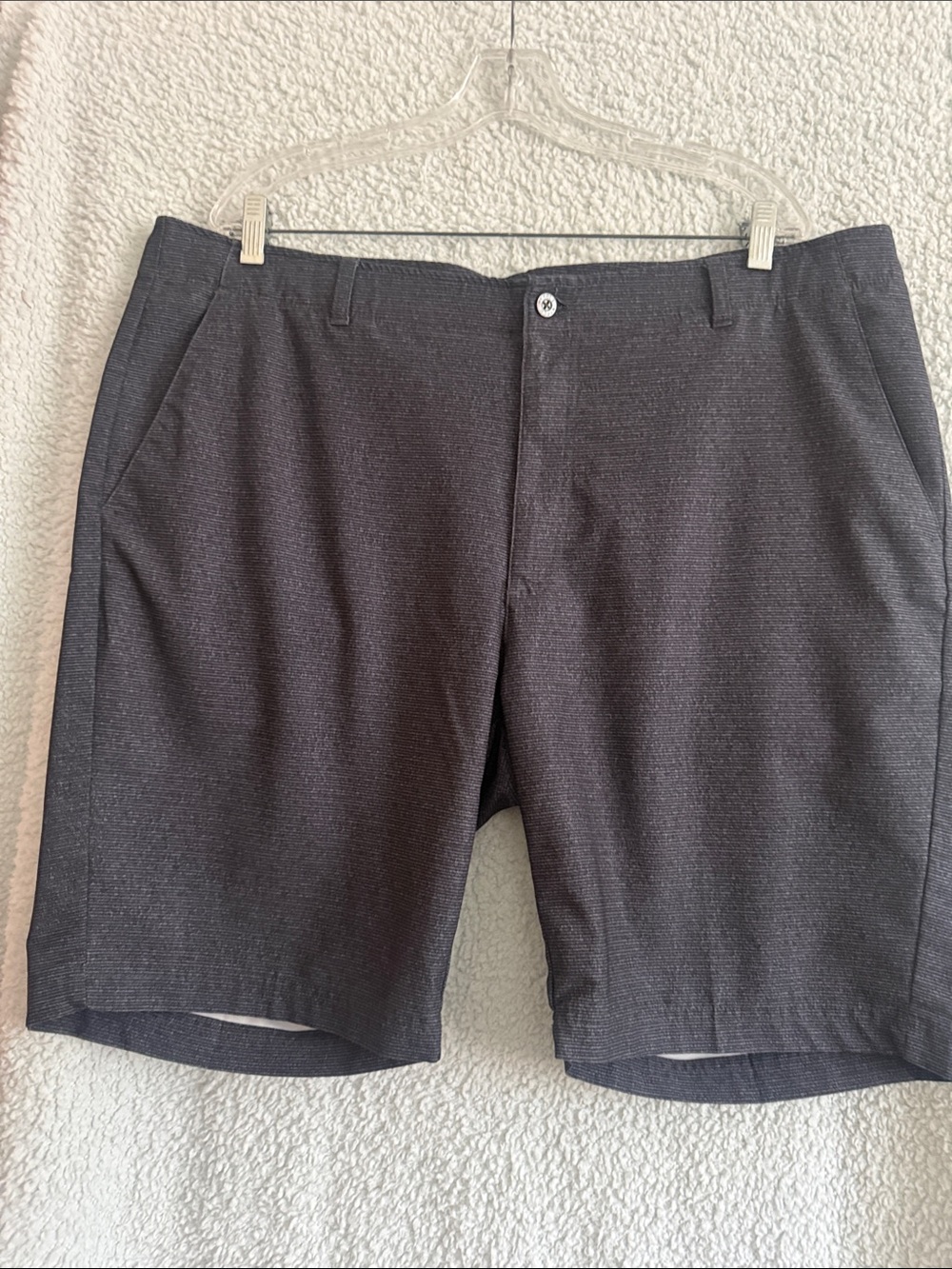 Pebble Beach Men's Charcoal Gray Hybrid Shorts